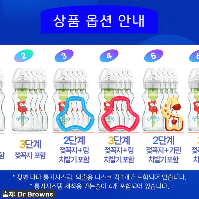 닥터브라운 유리 데코 젖병 와이드넥 관련 이미지 6