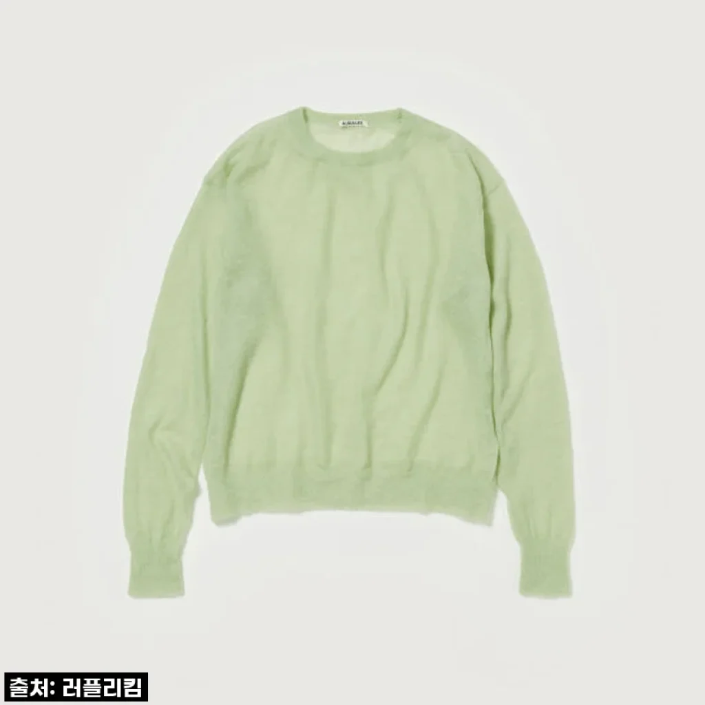 오라리 KID MOHAIR SHEER KNIT P/O, 올봄 코디 필수템 후기!