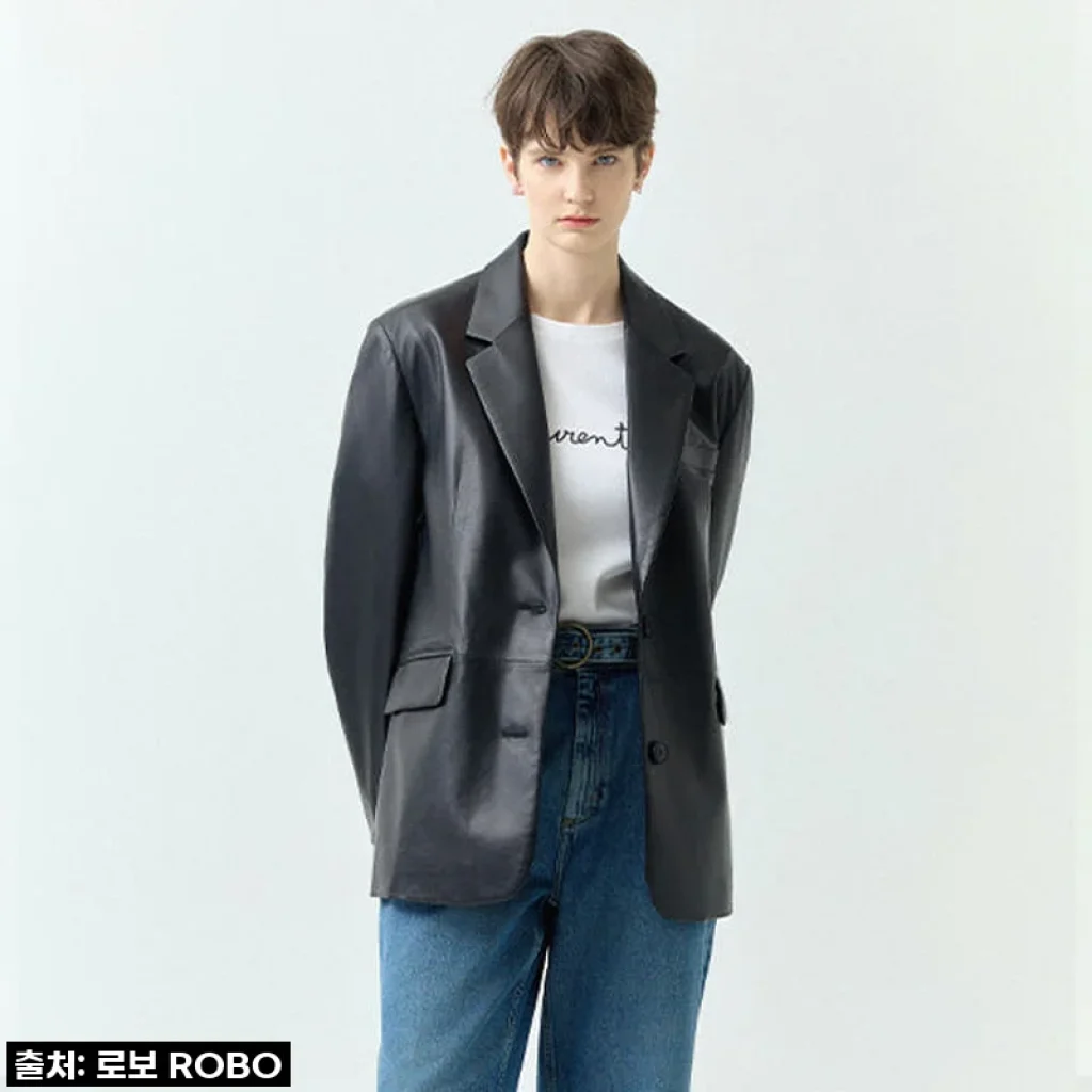 로보 이태리 램스킨 오버핏 테일러드 자켓, 일상에 스며든 명품의 편안함!