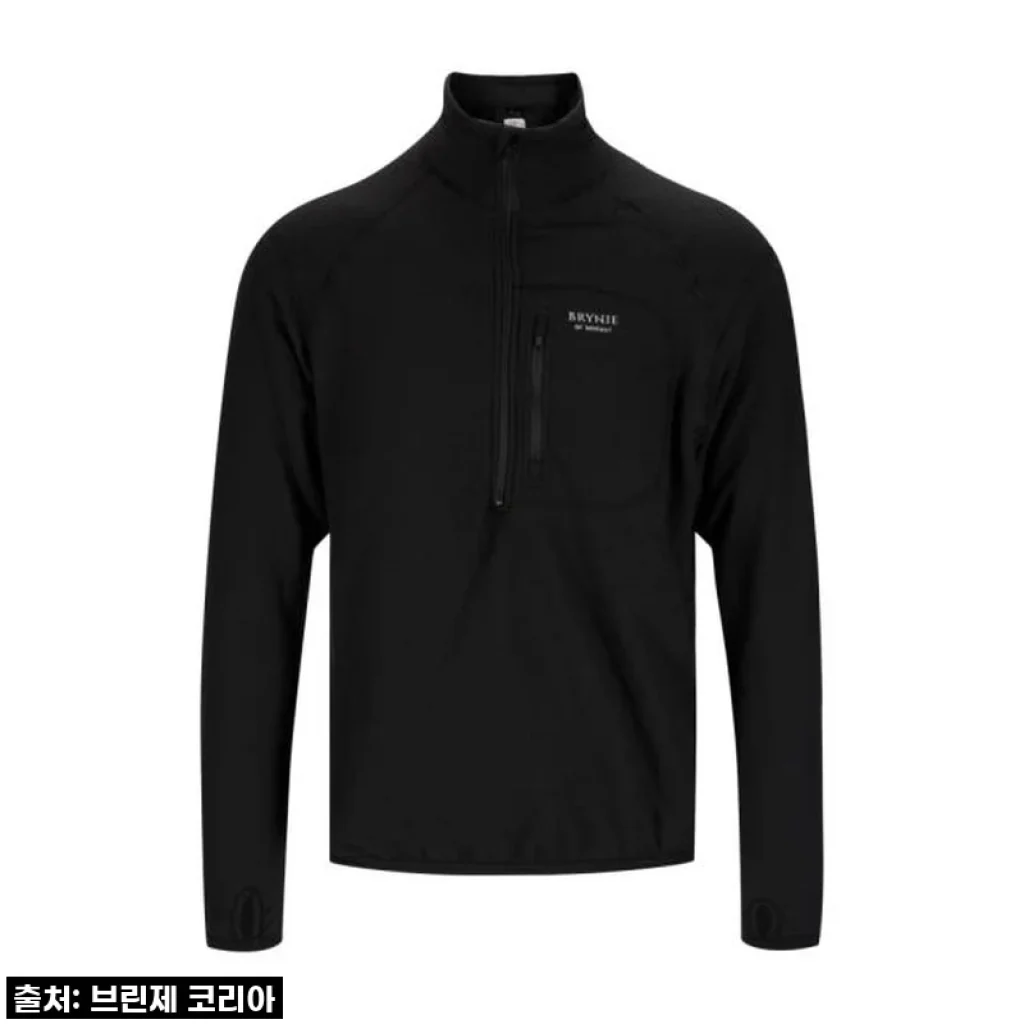 겨울 한파 걱정 끝! 브린제 슈퍼써모 플리스 반집업 티셔츠, 직접 입어보니 이런 느낌?