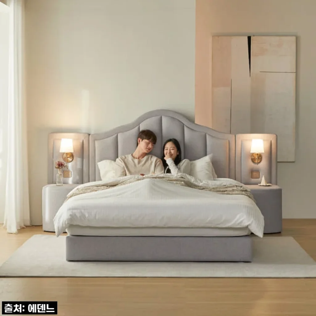 신혼부부 안방을 호텔 스위트룸으로! 에덴느 루체 호텔침대 프레임, 직접 사용해보니… ✨