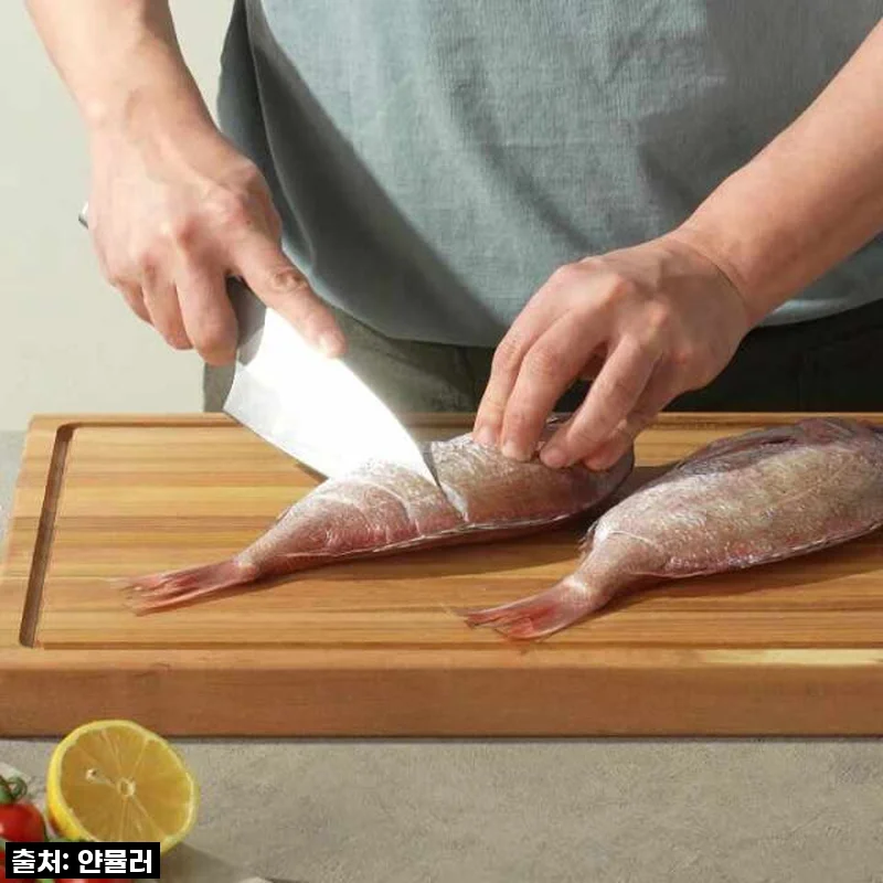 요리 초보도 요리왕으로 만들어주는 마법! 얀뮬러 스퀘어 일체형 주방 데바 일식 칼 나이프 사용 후기