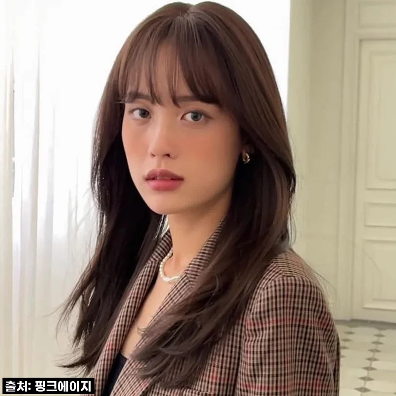 완수제 통가발 롱 미디움 허그펌, 자연스러움에 반해버렸어요!