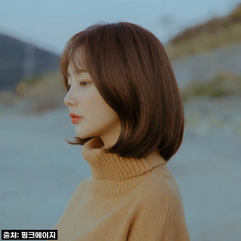수제 통가발 소피아 C컬펌 중 단발 숏컷 항암용 가발 사용후기