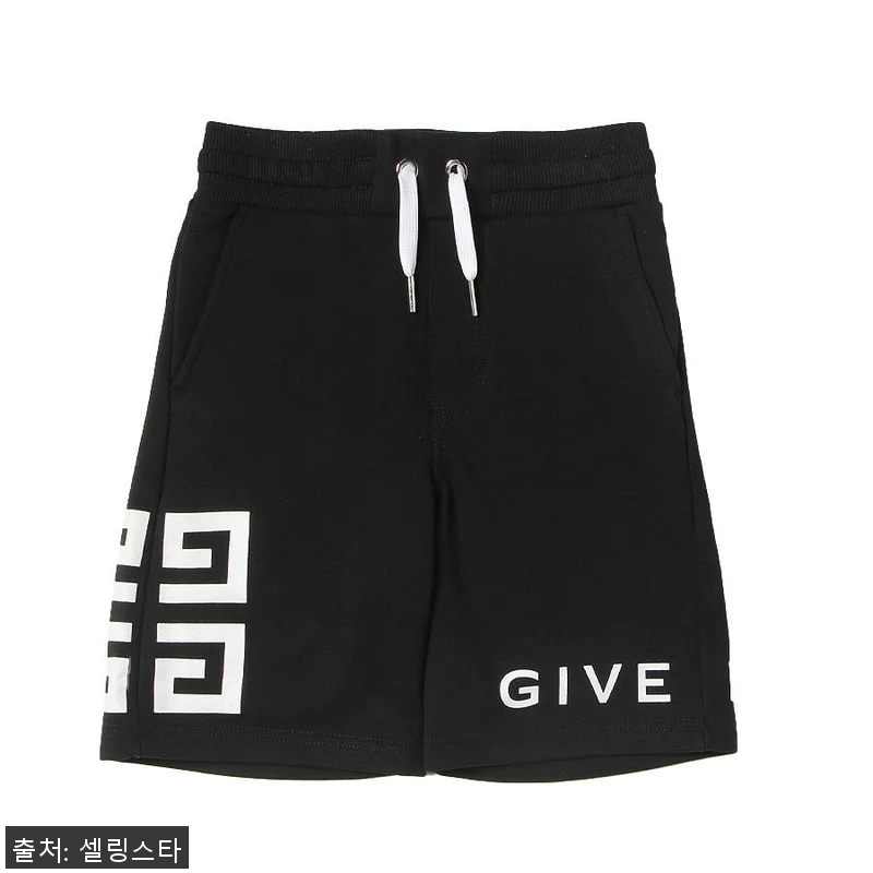 지방시 키즈 로고 반바지 블랙 H24 관련 이미지 1