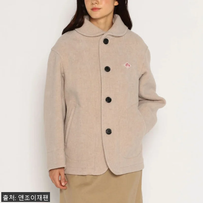 단톤 울 파일 라운드 카라 재킷 여성 관련 이미지 2