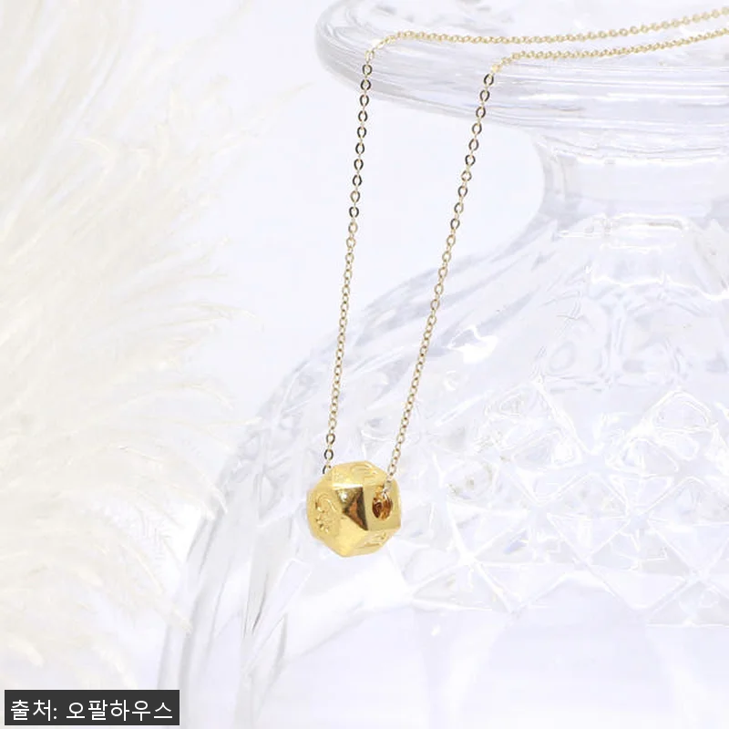 24k 옴자 팔각볼 펜던트 목걸이 O 관련 이미지 2