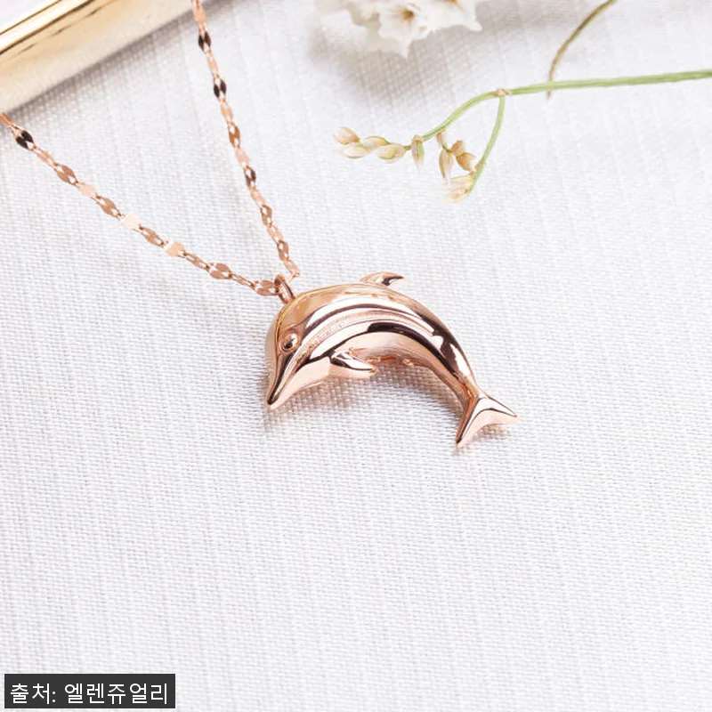 14k 비트 돌고래 금 목걸이 사용후 관련 이미지 2