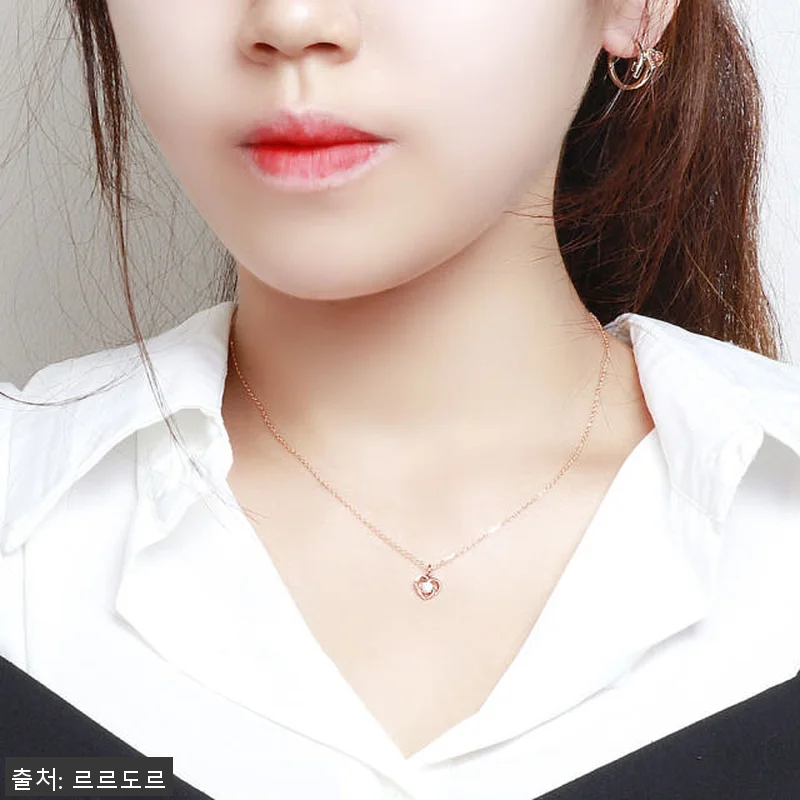 14k 하트 팬던트 목걸이 1부 3m 관련 이미지 2