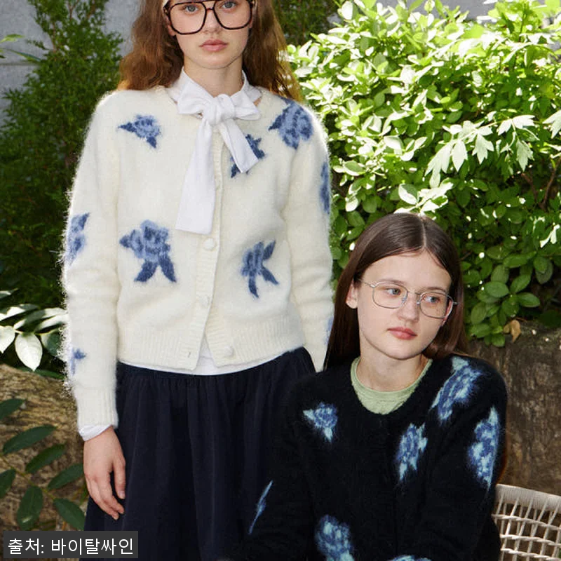 헤어리 플라워 모헤어·메리노울 니트 관련 이미지 3