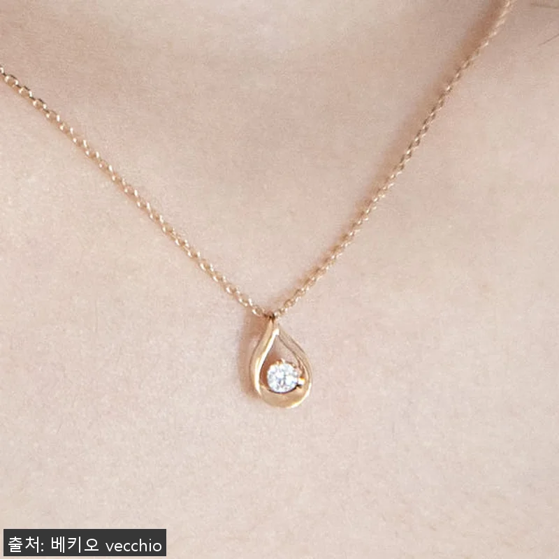 18k 러빙 물방울 목걸이, 직접 써 관련 이미지 3