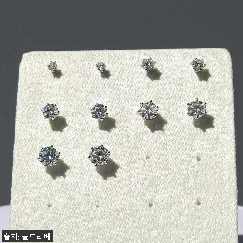 랩다이아몬드 침귀걸이 6프롱 3부 5 관련 이미지 6