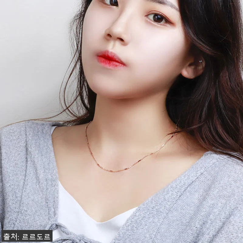 14k 18k 바 체인 줄 목걸이 투 관련 이미지 7
