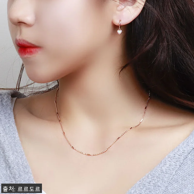 14k 18k 바 체인 줄 목걸이 투 관련 이미지 9