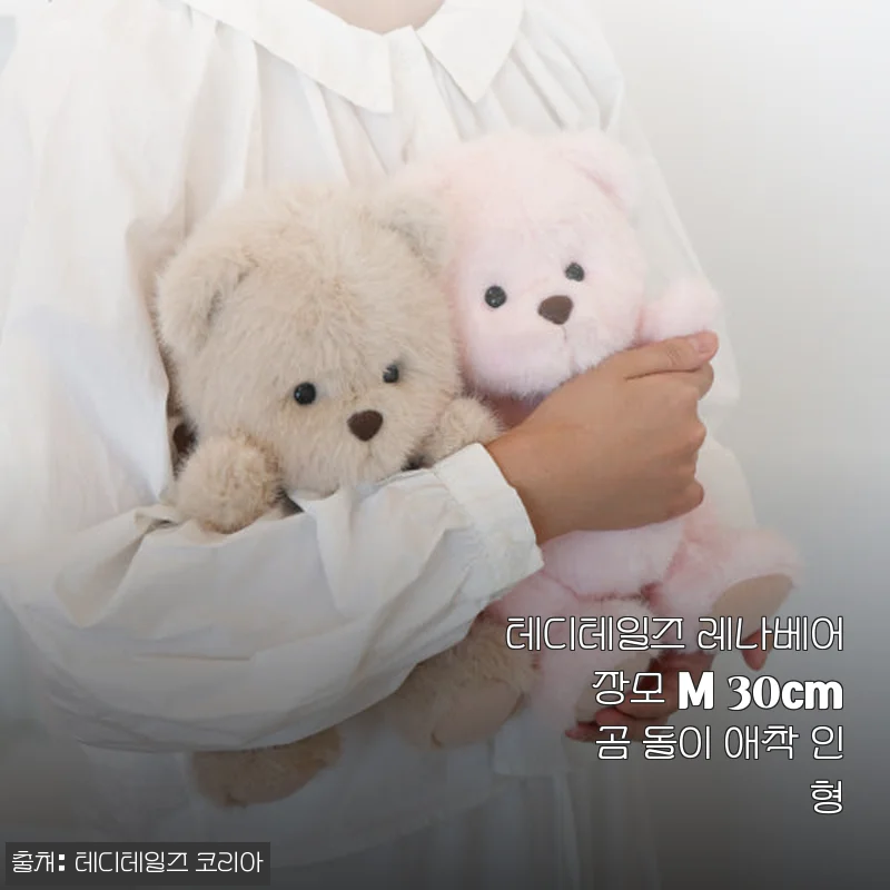 테디테일즈 레나베어 장모 M 30cm 곰 돌이 애착 인형 사용후기