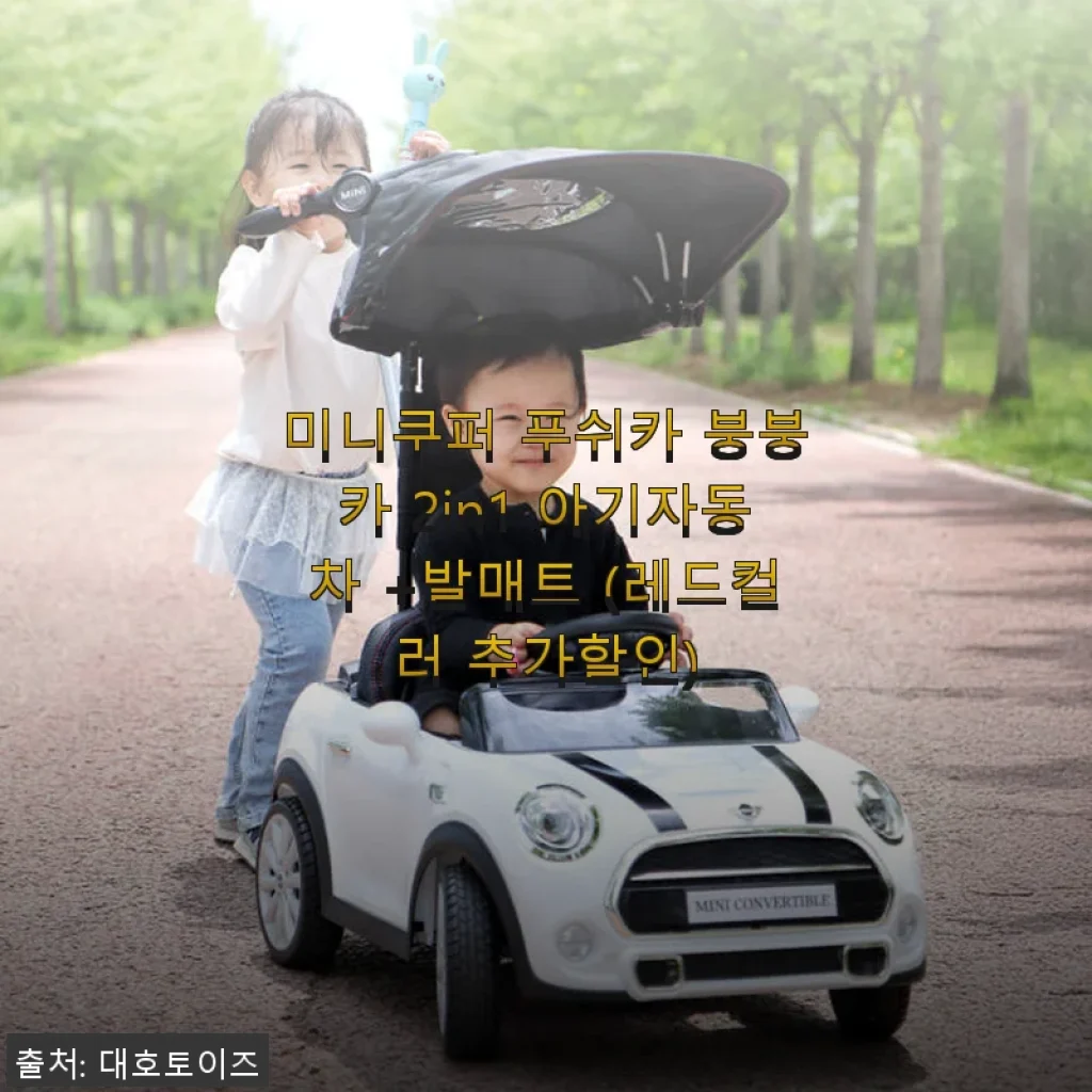 미니쿠퍼 푸쉬카 붕붕카 2in1 아기자동차 +발매트 사용후기, 직접 타보니 정말 만족스러워요!
