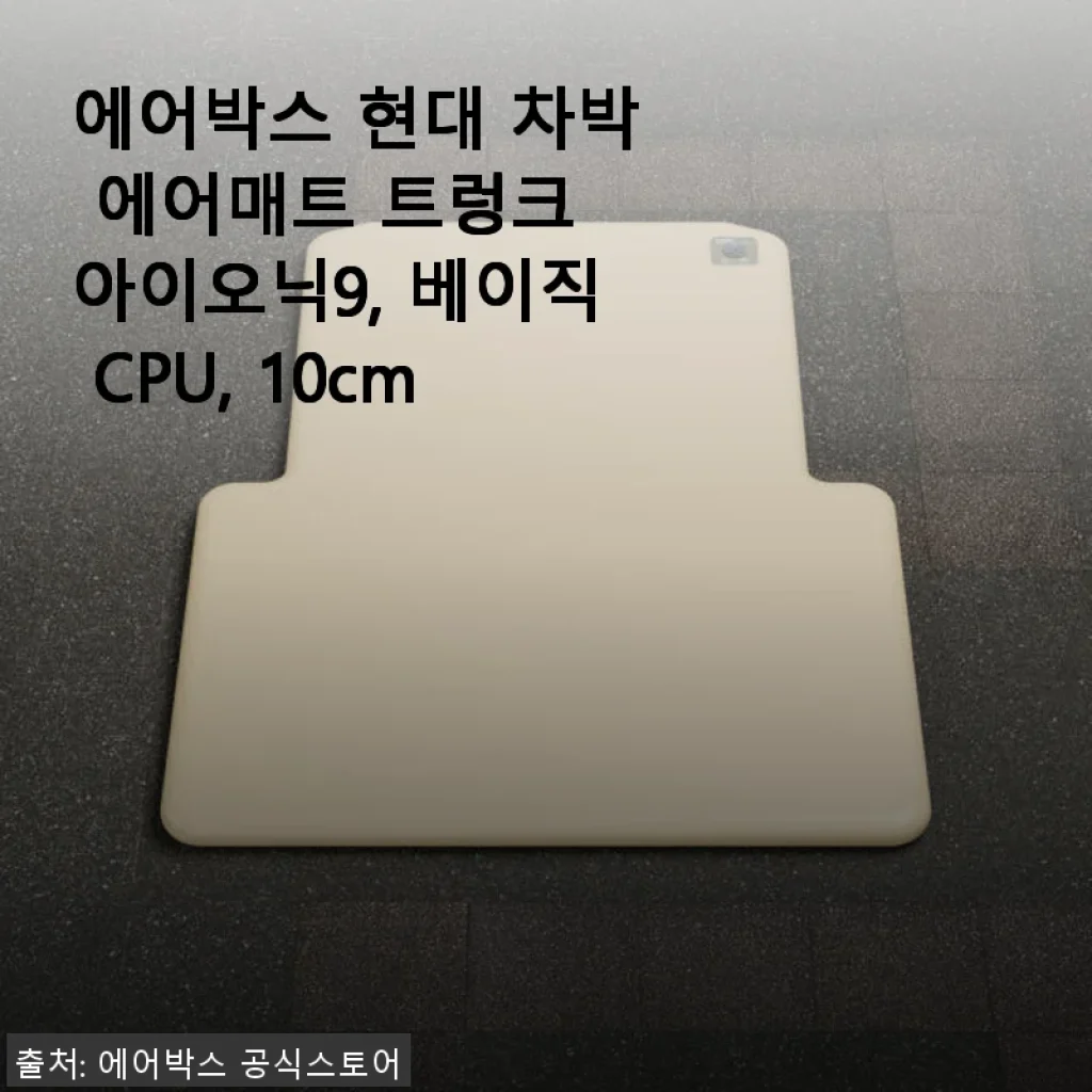 에어박스 현대 차박 에어매트 트렁크 아이오닉9 베이직 CPU 10cm 사용후기