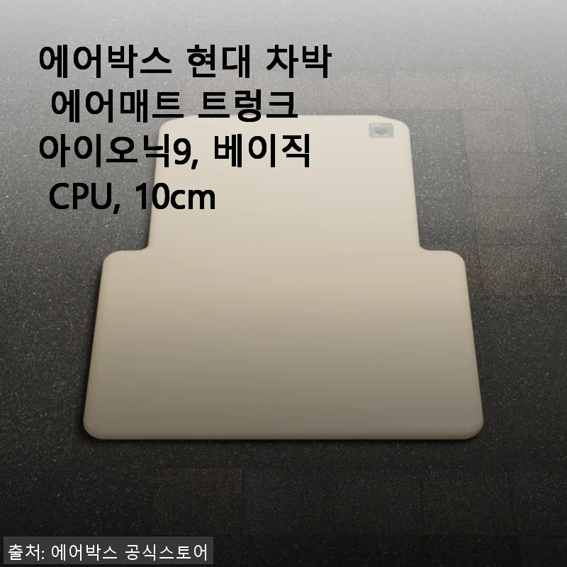 에어박스 현대 차박 에어매트 트렁크 아이오닉9 베이직 CPU 10cm 사용후기