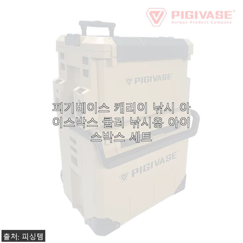 피기베이스 캐리어 낚시 아이스박스 쿨러 세트 사용 후기