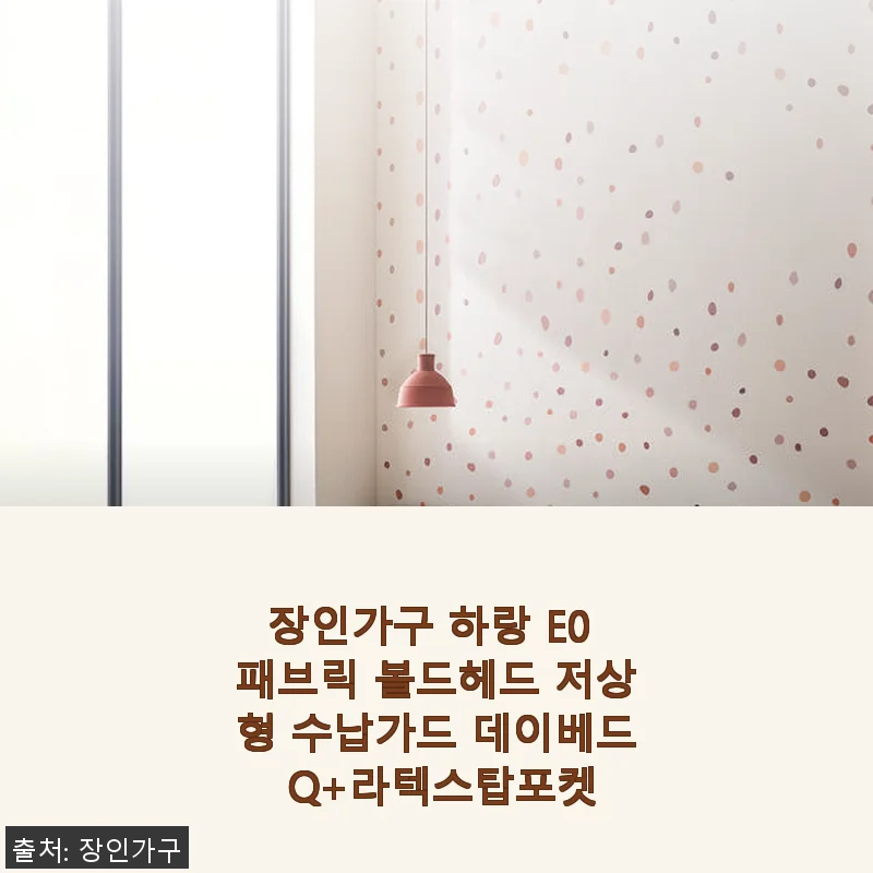장인가구 하랑 E0 패브릭 볼드헤드 저상형 수납가드 데이베드 Q+라텍스탑포켓 사용후기