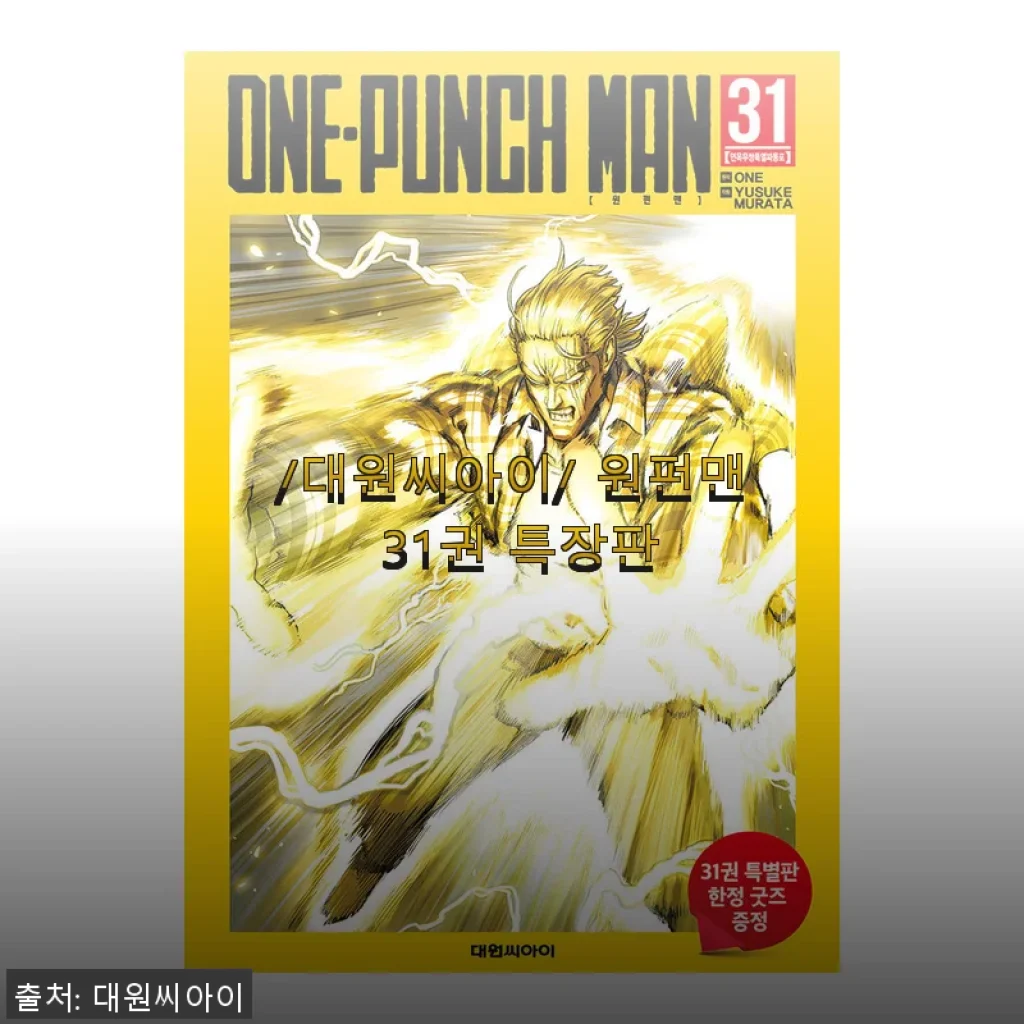 원펀맨 31권 특장판, 직접 읽어보고 느낀 솔직한 후기