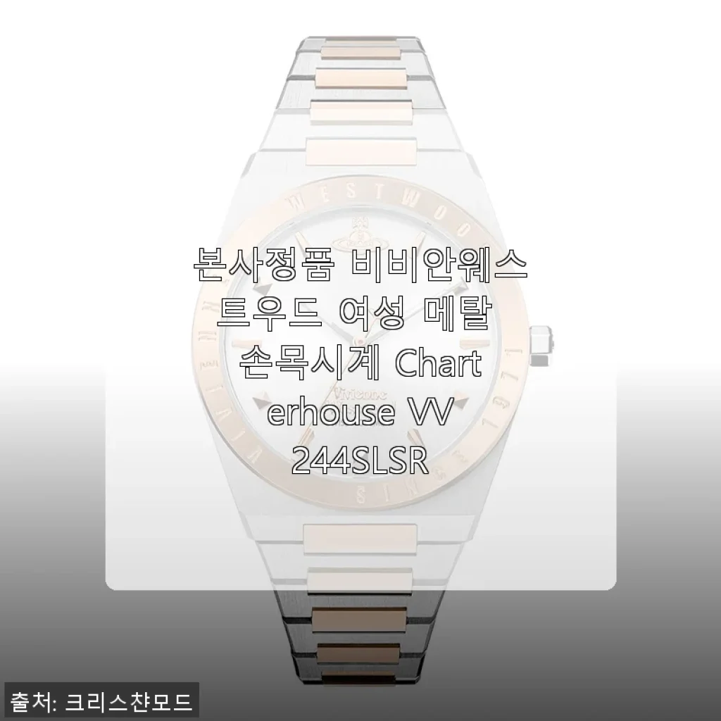 본사정품 비비안웨스트우드 여성 메탈 손목시계 Charterhouse VV244SLSR 사용후기