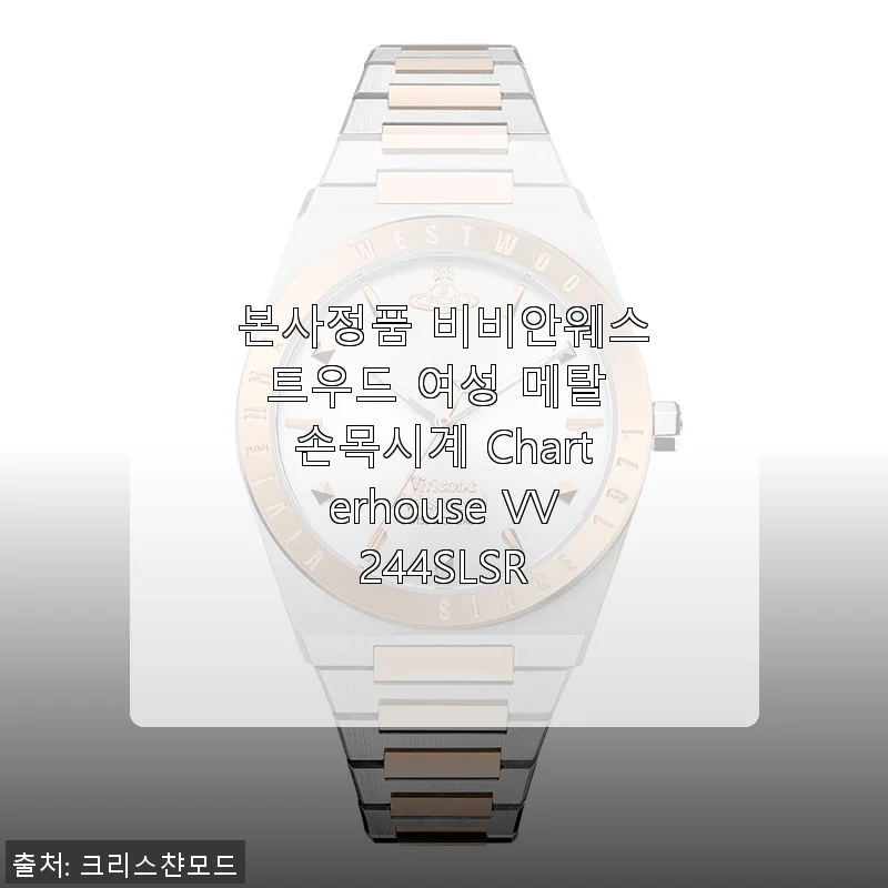 본사정품 비비안웨스트우드 여성 메탈 손목시계 Charterhouse VV244SLSR 사용후기