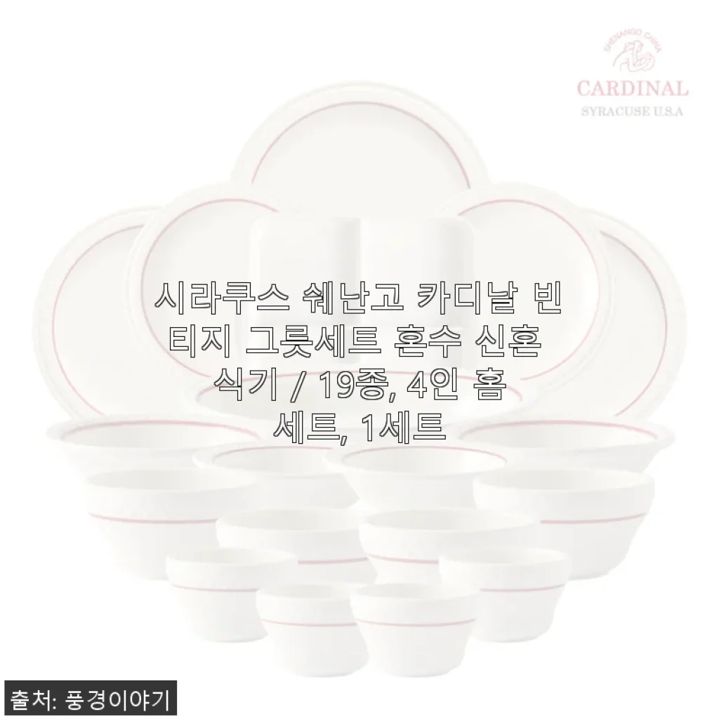 시라쿠스 쉐난고 카디날 빈티지 그릇세트 19종 사용후기