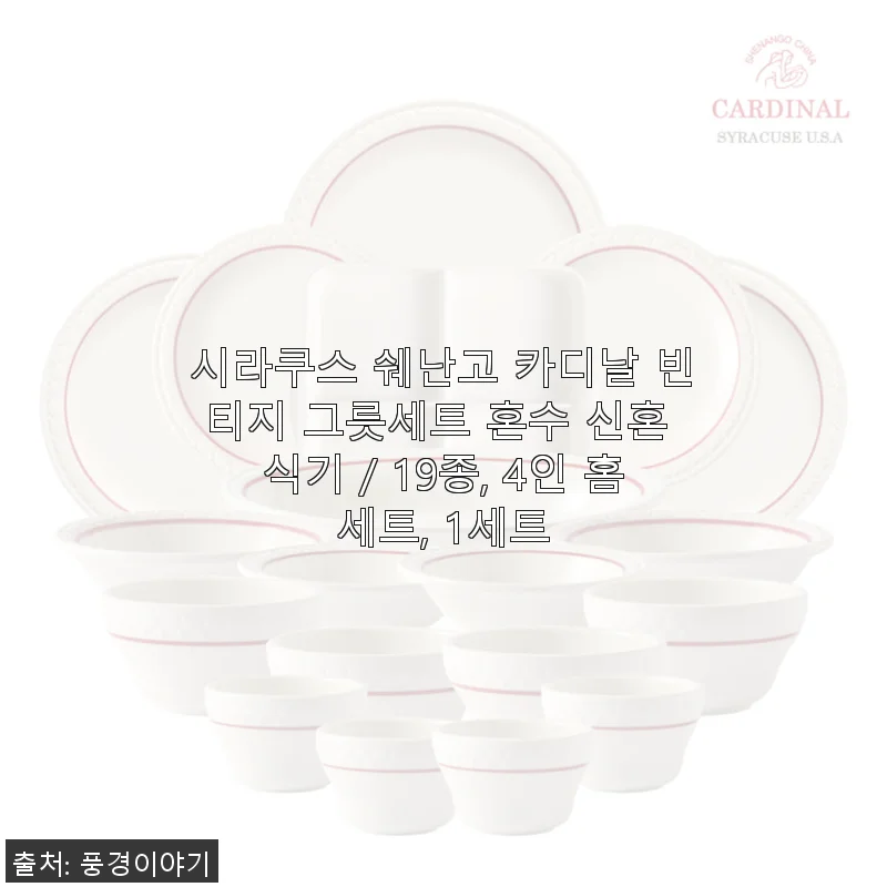 시라쿠스 쉐난고 카디날 빈티지 그릇세트 19종 사용후기