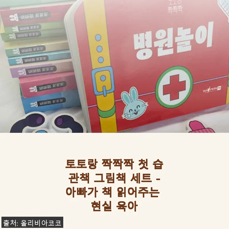 토토랑 짝짝짝 첫 습관책 그림책 세트 사용후기 - 아빠가 함께하는 책육아의 시작