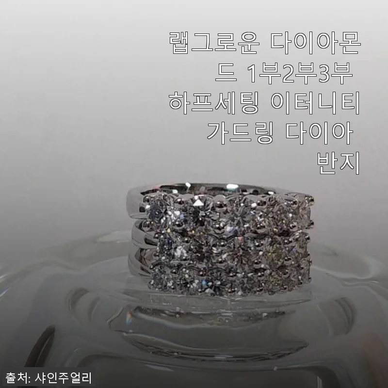 랩그로운 다이아몬드 하프세팅 이터니티 가드링 사용후기