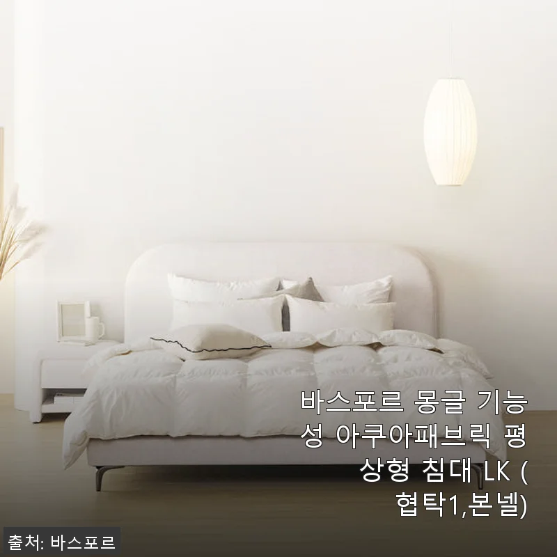 바스포르 몽글 기능성 아쿠아패브릭 평상형 침대 LK 사용후기