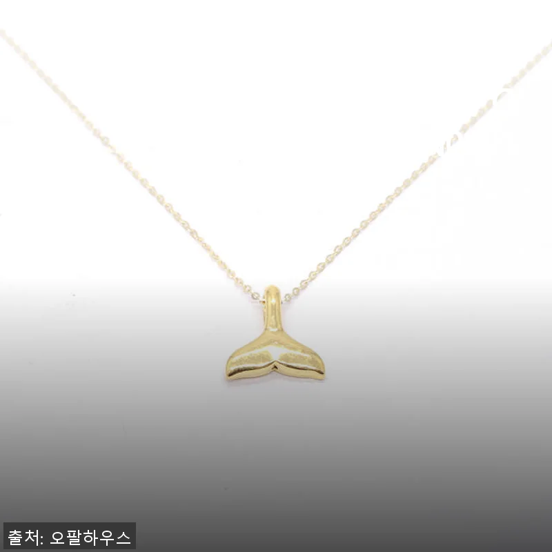 24k 고래꼬리 펜던트 목걸이 OPPN0901 사용후기
