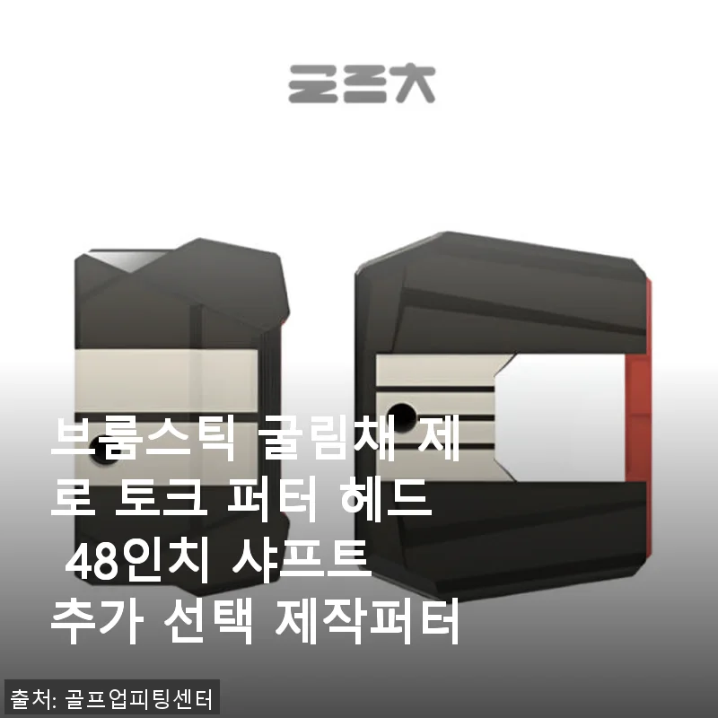 브룸스틱 굴림채 제로 토크 퍼터 헤드 48인치 샤프트 사용후기