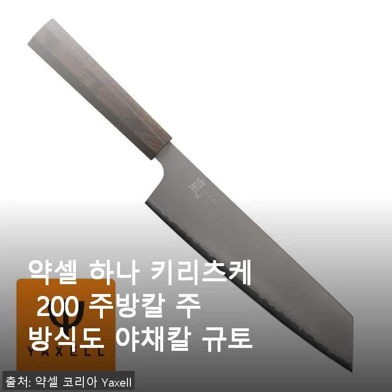 약셀 하나 키리츠케 200 주방칼 사용 후기와 상세 소개