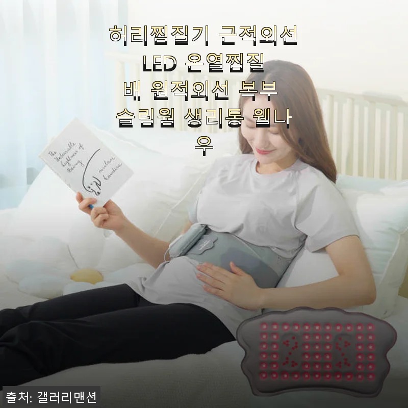 허리찜질기 근적외선 LED 온열찜질 배 원적외선 복부 슬림웜 웰나우 사용후기