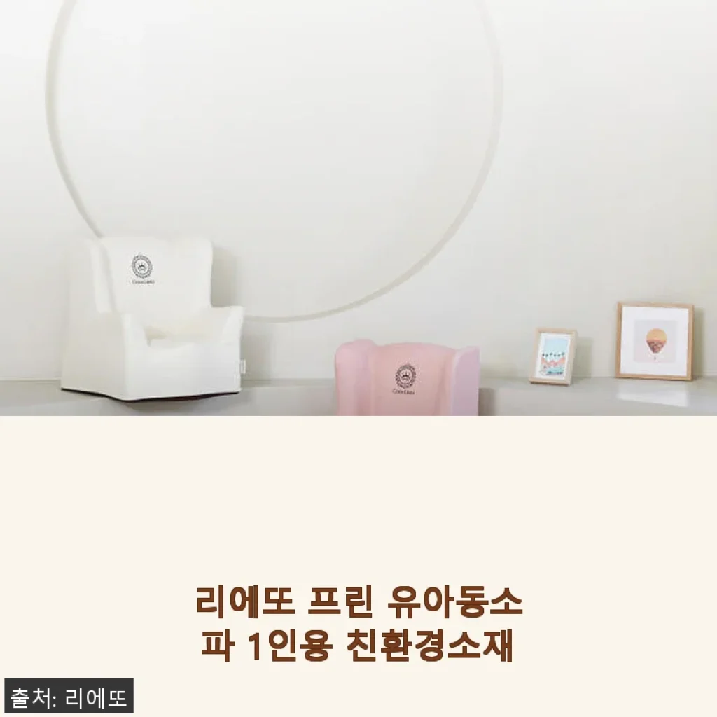 리에또 프린 유아동소파 1인용 친환경소재 사용후기