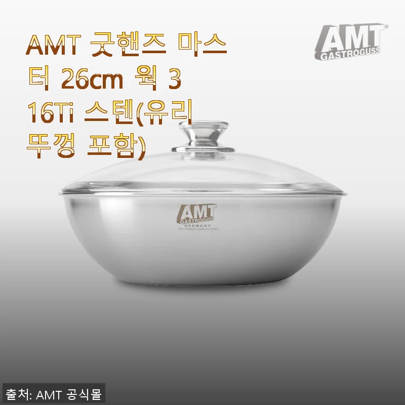 AMT 굿핸즈 마스터 26cm 웍 316Ti 스텐 사용후기
