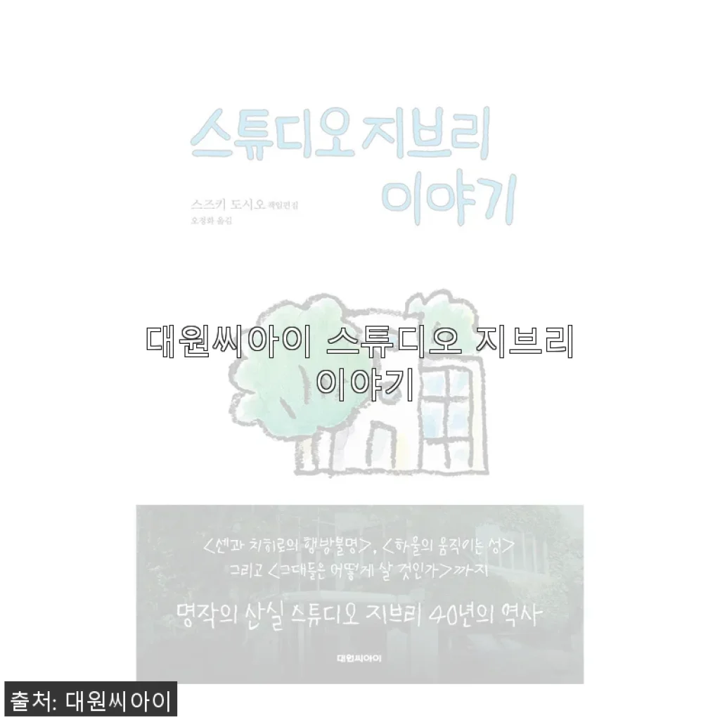 대원씨아이 스튜디오 지브리 이야기 구매 후기 및 상세 소개