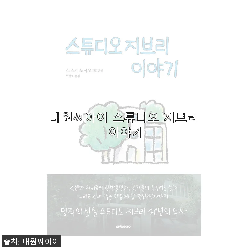 대원씨아이 스튜디오 지브리 이야기 구매 후기 및 상세 소개