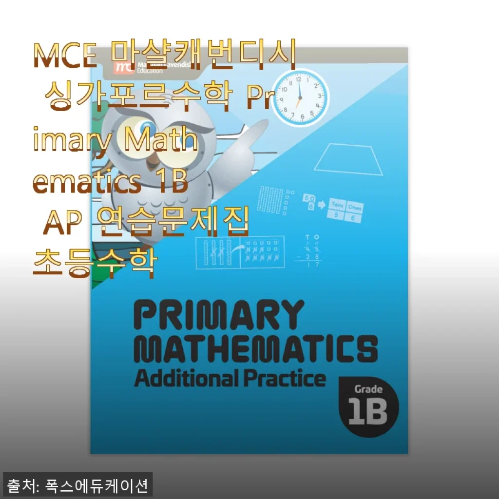 MCE 마샬캐번디시 싱가포르수학 Primary Mathematics 1B AP 연습문제집 사용후기