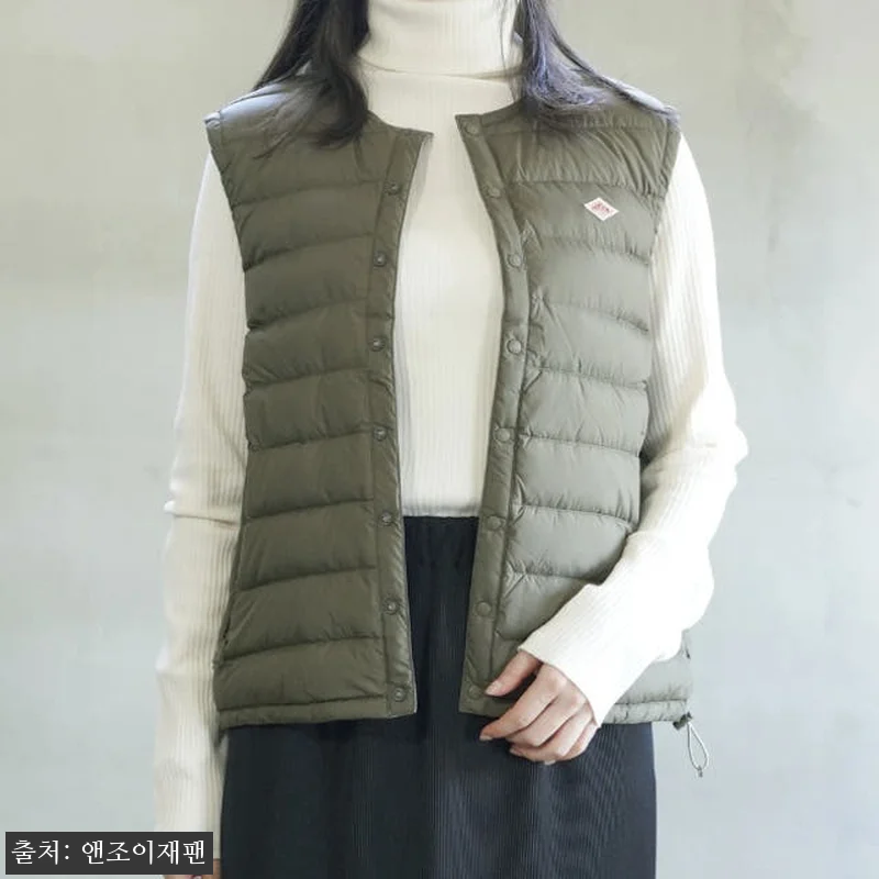 단톤 이너 다운 크루넥 베스트 여성 관련 이미지 2