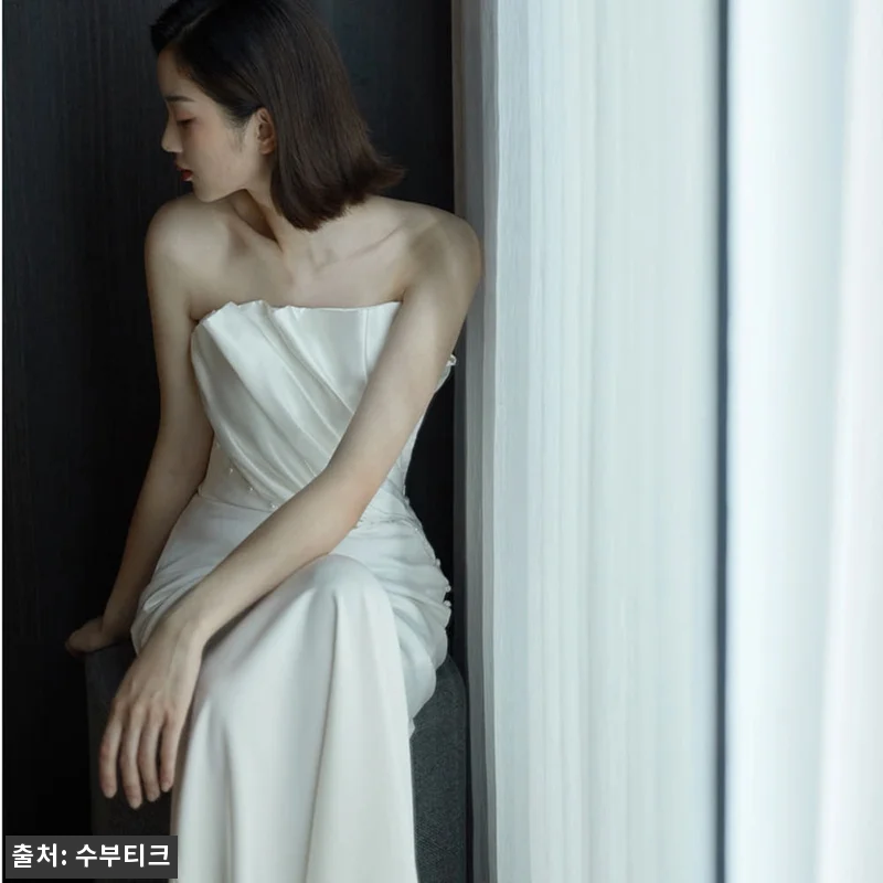 새틴 튜브탑 여행 웨딩화보촬영 스냅 관련 이미지 2