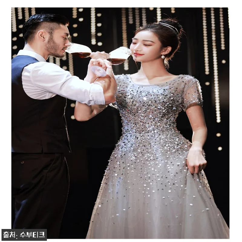 스팽글 비즈 2부 약혼 파티 이브닝 관련 이미지 2