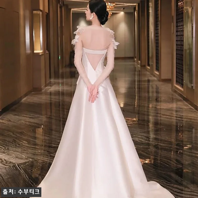 셀프 웨딩드레스 2부 새틴 이브닝 야 관련 이미지 3