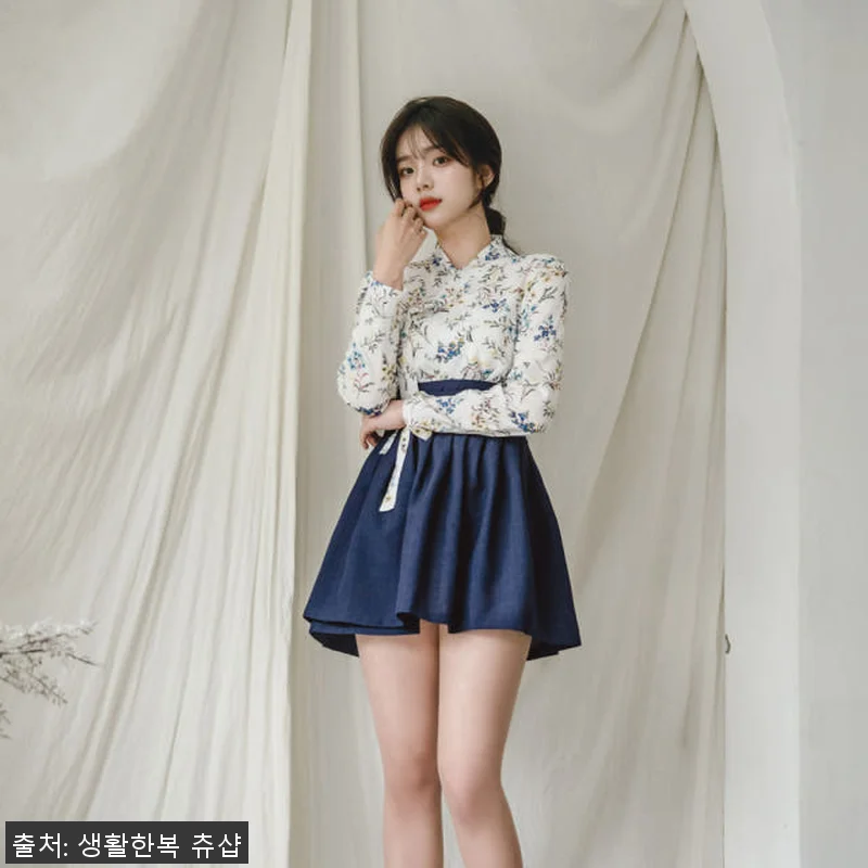 생활한복 세트 야생화+너울 개량 계량 관련 이미지 4