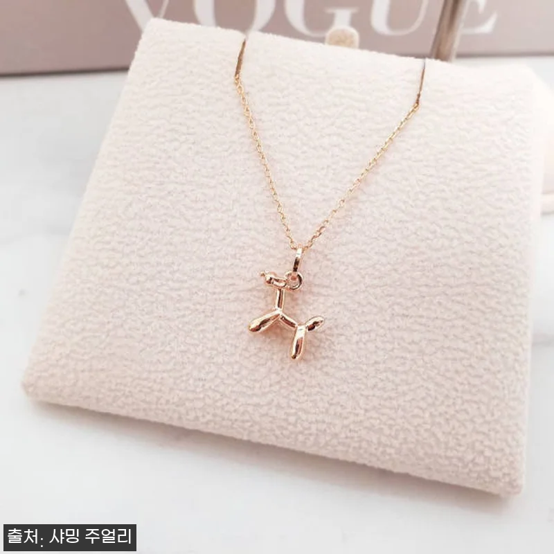 미니 푸들 풍선 강아지 목걸이 14K 관련 이미지 4