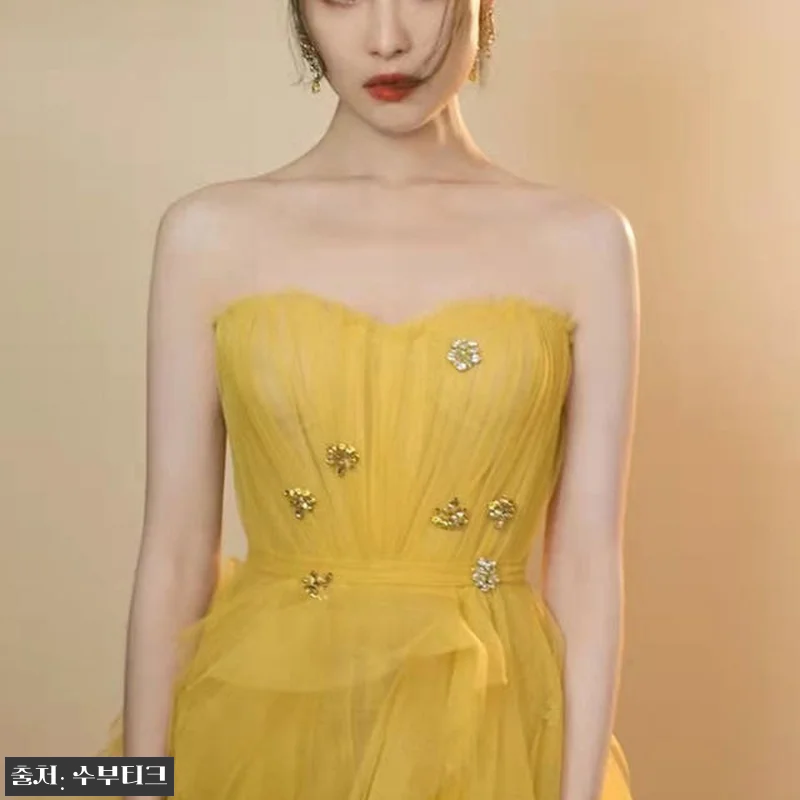 셀프웨딩 튜브탑 이브닝 드레스 사용후 관련 이미지 4