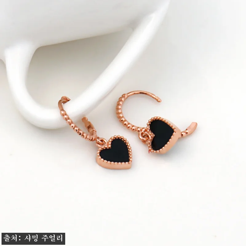 18K 마리 드롭 하트 블랙 오닉스 관련 이미지 4