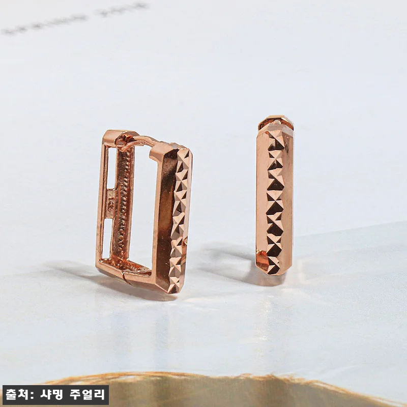14K 엘로디 커팅 스퀘어 링 원터치 관련 이미지 4